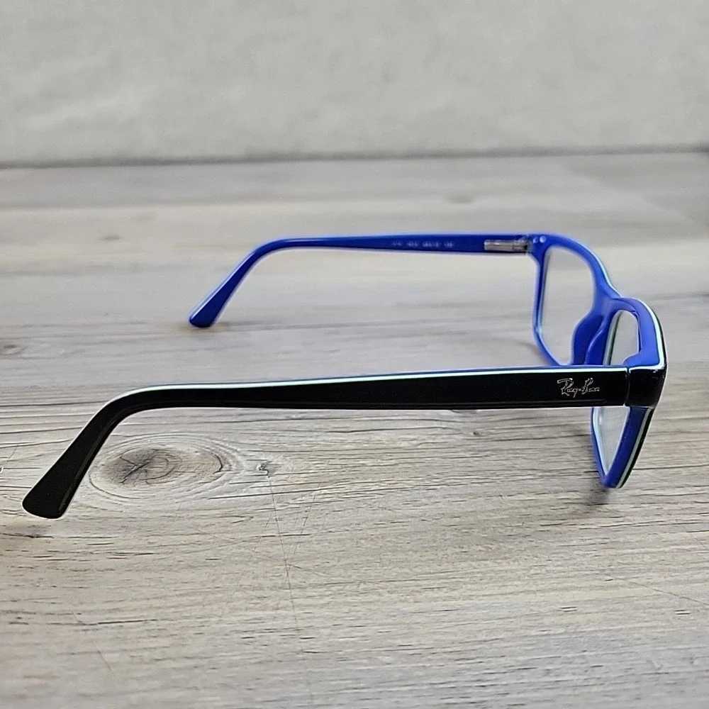 Ray-Ban Jr RB1536 3600 Youth Black Blue Square Eyeglasses 48-16 130 FRAMES ONLY‎